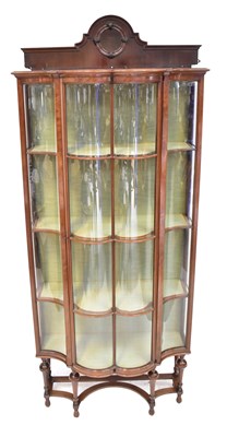 Lot 63 - A mahogany William and Mary style glazed...