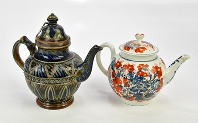 Lot 2435 - DOULTON LAMBETH; an Art Ware teapot and cover,...