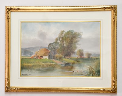 Lot 1812 - H C FOX RBA; watercolour, rural landscape,...