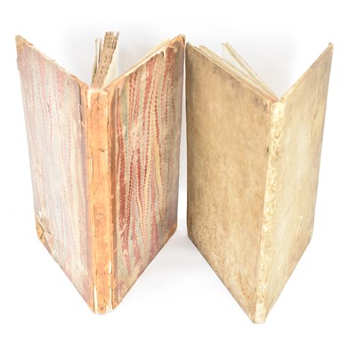 Lot 731 - Two 18th century handwritten notebooks...