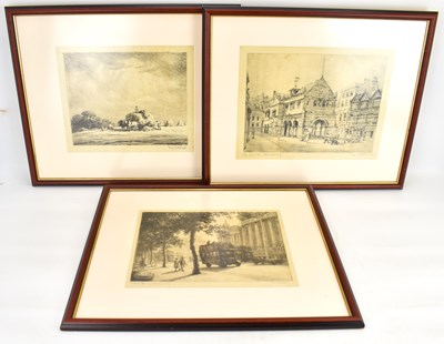 Lot 742 - TOM WHITEHEAD; three etchings, comprising...