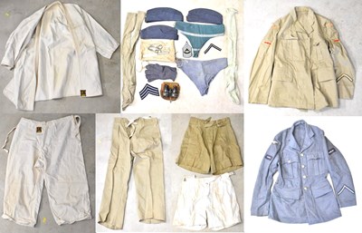 Lot 628 - A military kit bag containing uniform and...