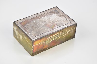 Lot 2245 - ASPREY; a George V hallmarked silver cigarette...