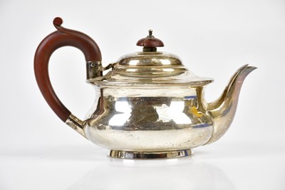 Lot 2016 - ADIE BROTHERS LTD; a hallmarked silver tea pot,...
