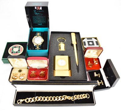 Lot 1047 - Mixed costume jewellery comprising four cased...