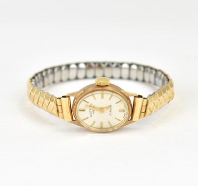 Lot 1068 - ROTARY; a ladies' 9ct gold wristwatch, the...
