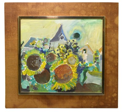 Lot 1256 - PETER OLIVER (1927-2006); oil on board,...