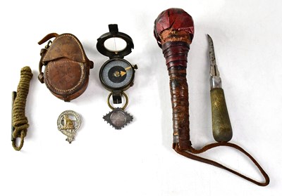 Lot 561 - A WWI military issued pocket compass with...