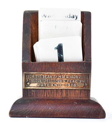 Lot 685 - A perpetual calendar made from the teak of HMS...