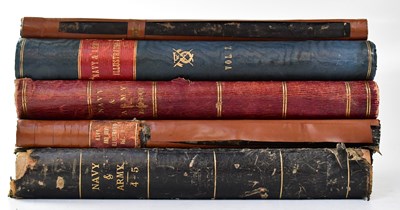 Lot 701 - Nine copies of 'Navy and Army Illustrated',...
