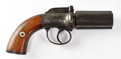 Lot 446 - A 19th century 80 bore six shot caplock...