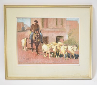 Lot 815 - JOHN SUTHERST (20th century); oil pastel...
