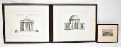 Lot 734 - AFTER CHAMBERS; a pair of architectural...