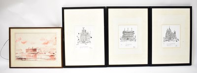 Lot 747 - Various prints and pictures relating to...