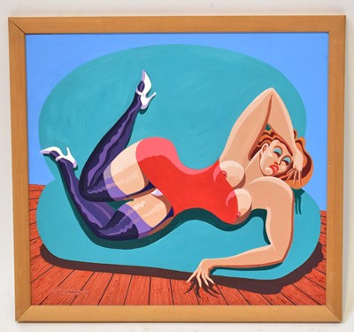 Lot 770 - JOHN HASLAM (20th century); oil on board,...