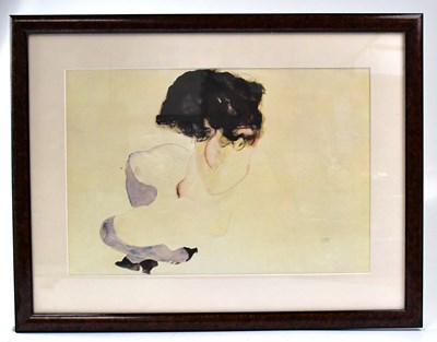 Lot 736 - EGON SCHIELE (1890-1918); colour lithograph,...