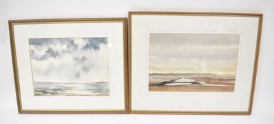 Lot 792 - JIM NICHOLSON; watercolour, 'Luskintyre,...