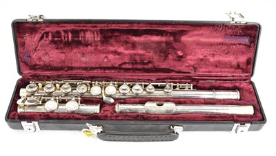 Lot 831 - BUFFET CRAMPON; a silver plated three-piece...
