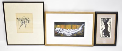 Lot 751 - Five prints and a sketch by various artists,...