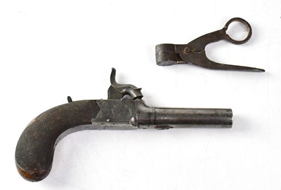 Lot 434 - A 19th century 60 bore percussion cap pocket...