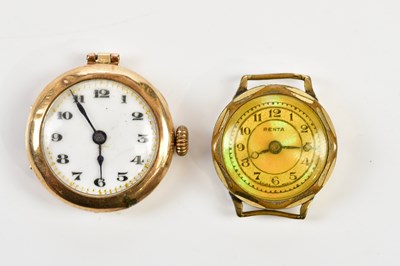 Lot 2306 - A 9ct yellow gold cased lady's wristwatch with...