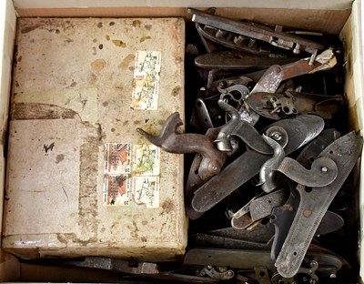 Lot 485 - A quantity of percussion long gun locks and...
