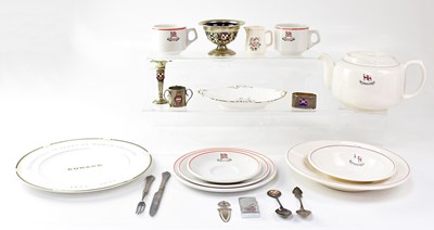 Lot 692 - A group of shipping line ceramics, to include...