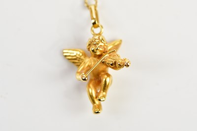 Lot 2467 - An 18ct yellow gold pendant modelled as a...