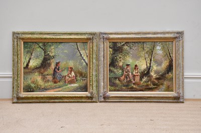 Lot 1764 - PAUL ATTFIELD (born 1950); a pair of oils on...