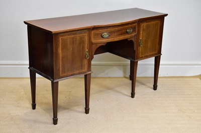 Lot 82 - An Edwardian inlaid mahogany Sheraton Revival...