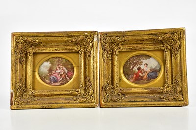 Lot 1754 - A pair of prints depicting classical figures...