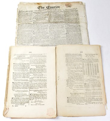 Lot 872 - A copy of The London Gazette dated 1837 and a...