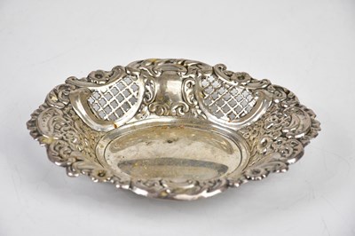 Lot 2102 - J J; a Victorian hallmarked silver bonbon dish...