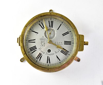 Lot 567 - FRANZ HAPPE, KIEL; a WWI German Kaisermarine U-...