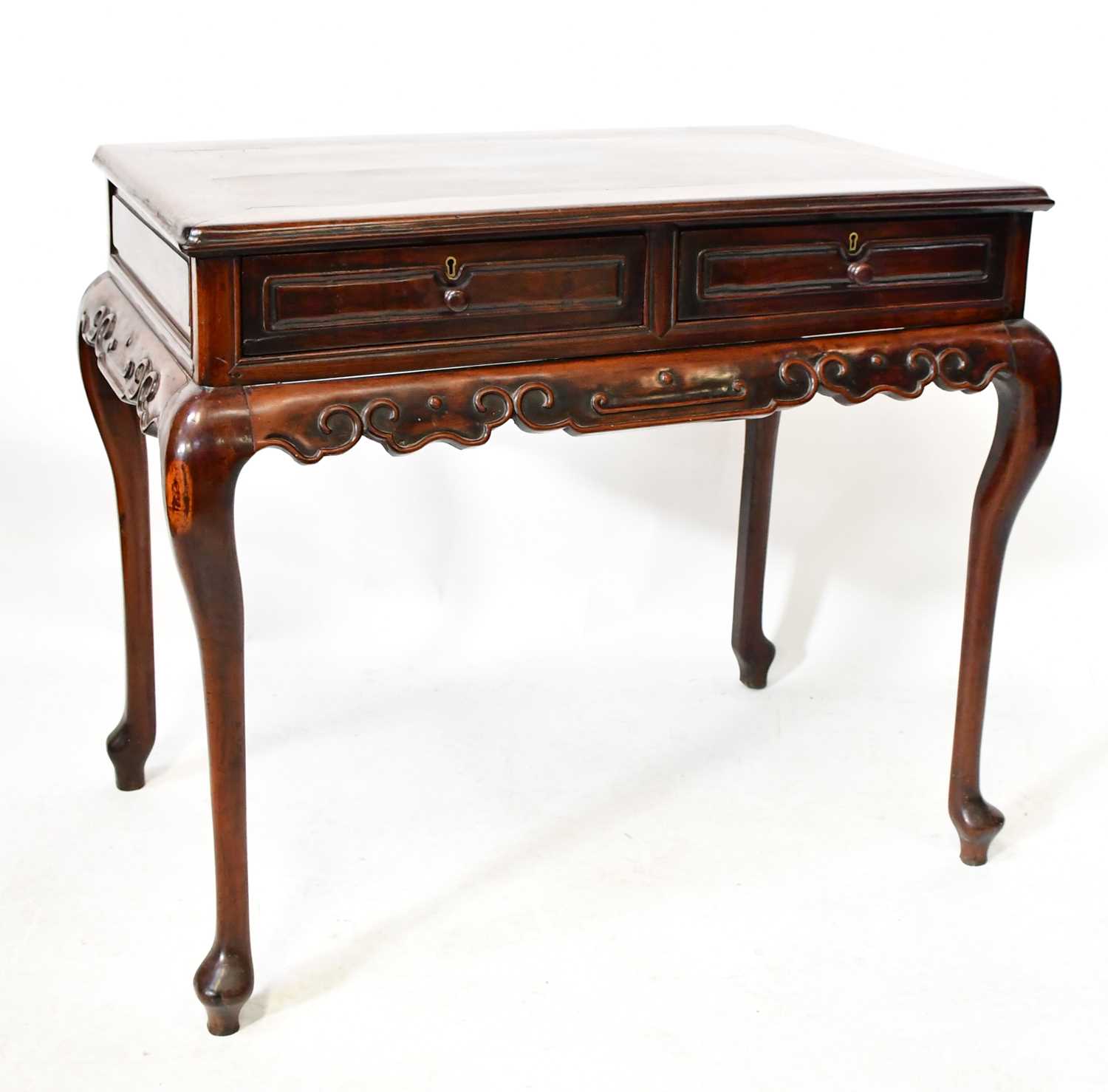 Lot 6 - An early 19th century Anglo-Chinese Huanghuali...