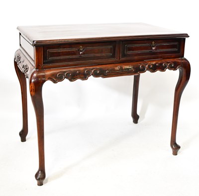 Lot 23 - An early 19th century Anglo-Chinese Huanghuali...