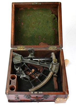 Lot 698 - JOSEPH SEWILL; a 19th century lacquered brass...
