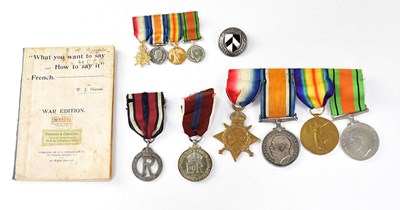 Lot 610 - A WWI Nursing medal group awarded to Sister E....