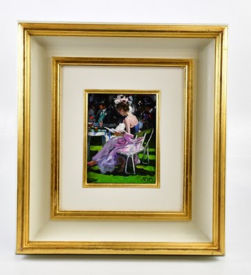 Lot 1601 - SHERREE VALENTINE DAINES; oil on board,...