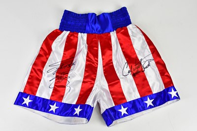 Lot 2714 - ROCKY; a pair of 'Stars and Stripes' signed...