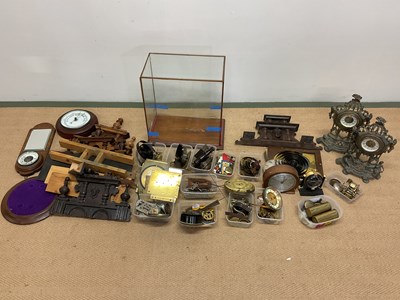 Lot 533 - A quantity of wall and mantel clock parts for...