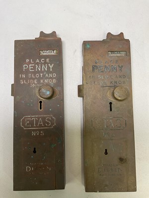 Lot 21 - Two William Dibben and Sons Ltd large brass...