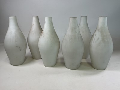 Lot 574 - A set of six mid 20th century Danish opaline...