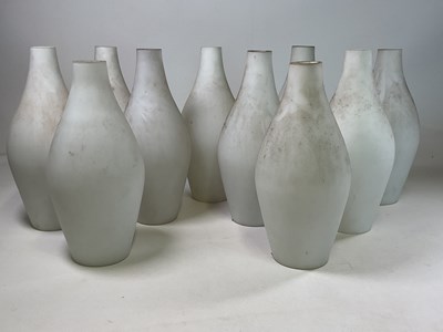 Lot 562 - A set of ten mid 20th century  Danish opaline...