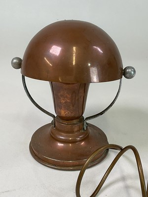 Lot 577 - A mid 20th century chrome and copper table...