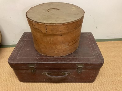 Lot 91 - ASPREY; a vintage leather case with navy moire...