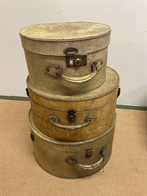 Lot 91 - ASPREY; a vintage leather case with navy moire...
