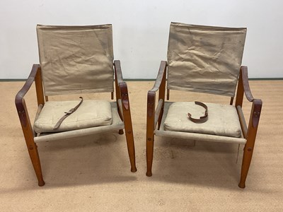 Lot 637 - KAARE KLINT FOR CARL HANSEN & SON; a pair of...