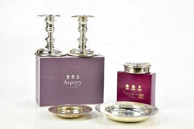 Lot 2182 - ASPREY; a pair of Elizabeth II hallmarked...