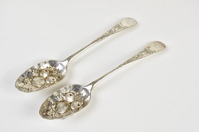 Lot 2143 - WILLIAM DAVIE; a pair of George III hallmarked...